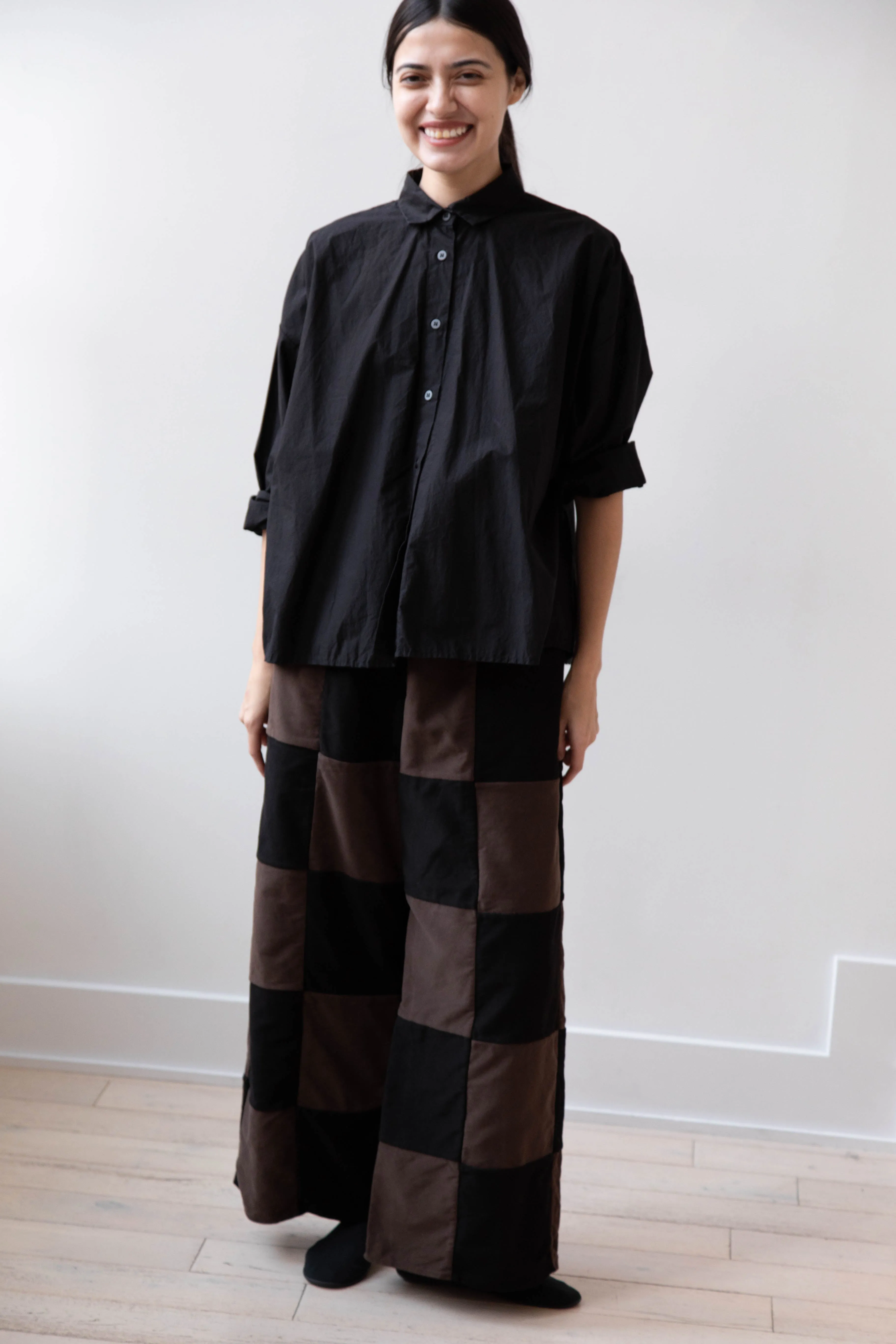 Risa Nakamura | Trouser P in Brown & Black