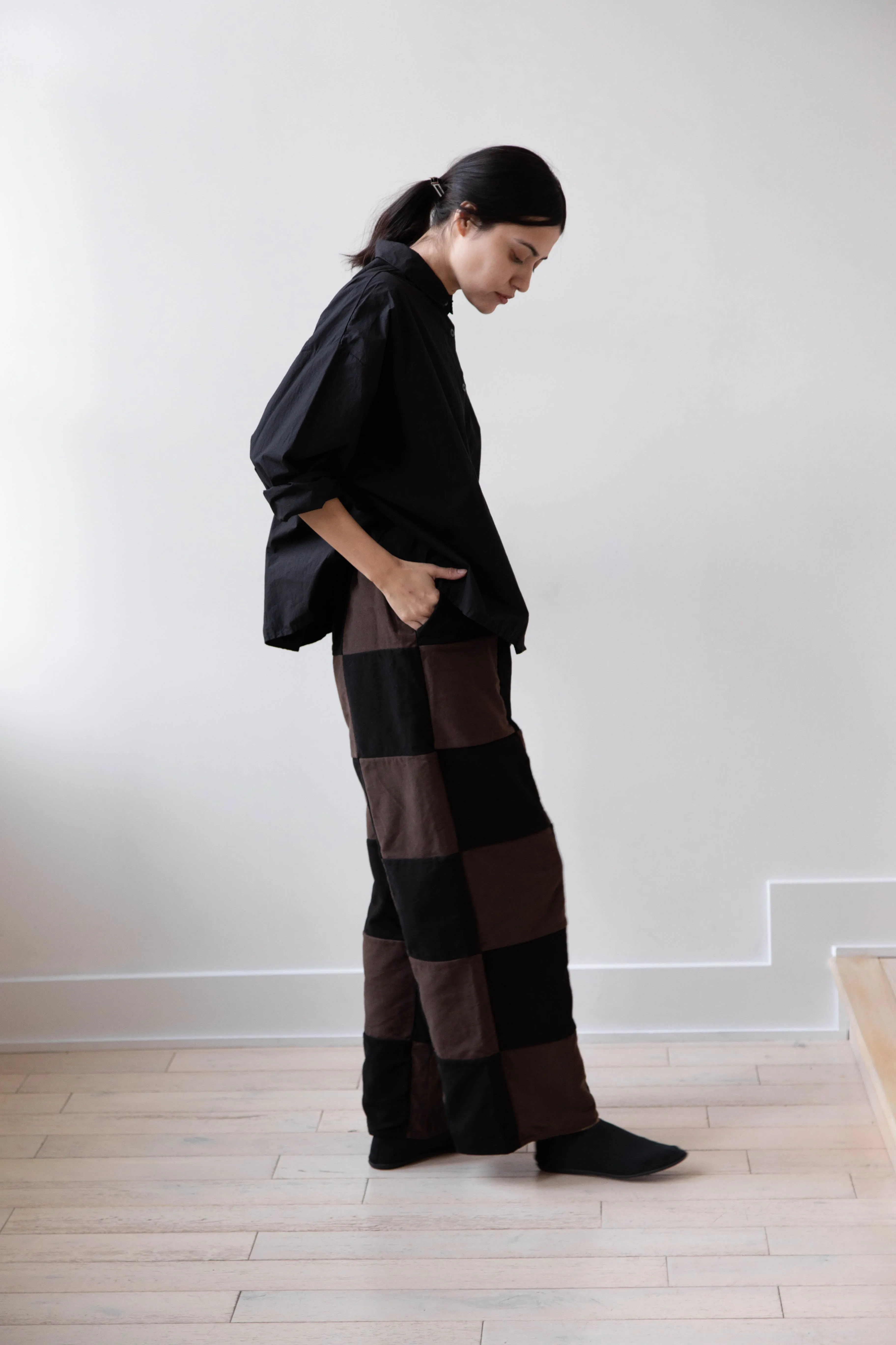 Risa Nakamura | Trouser P in Brown & Black