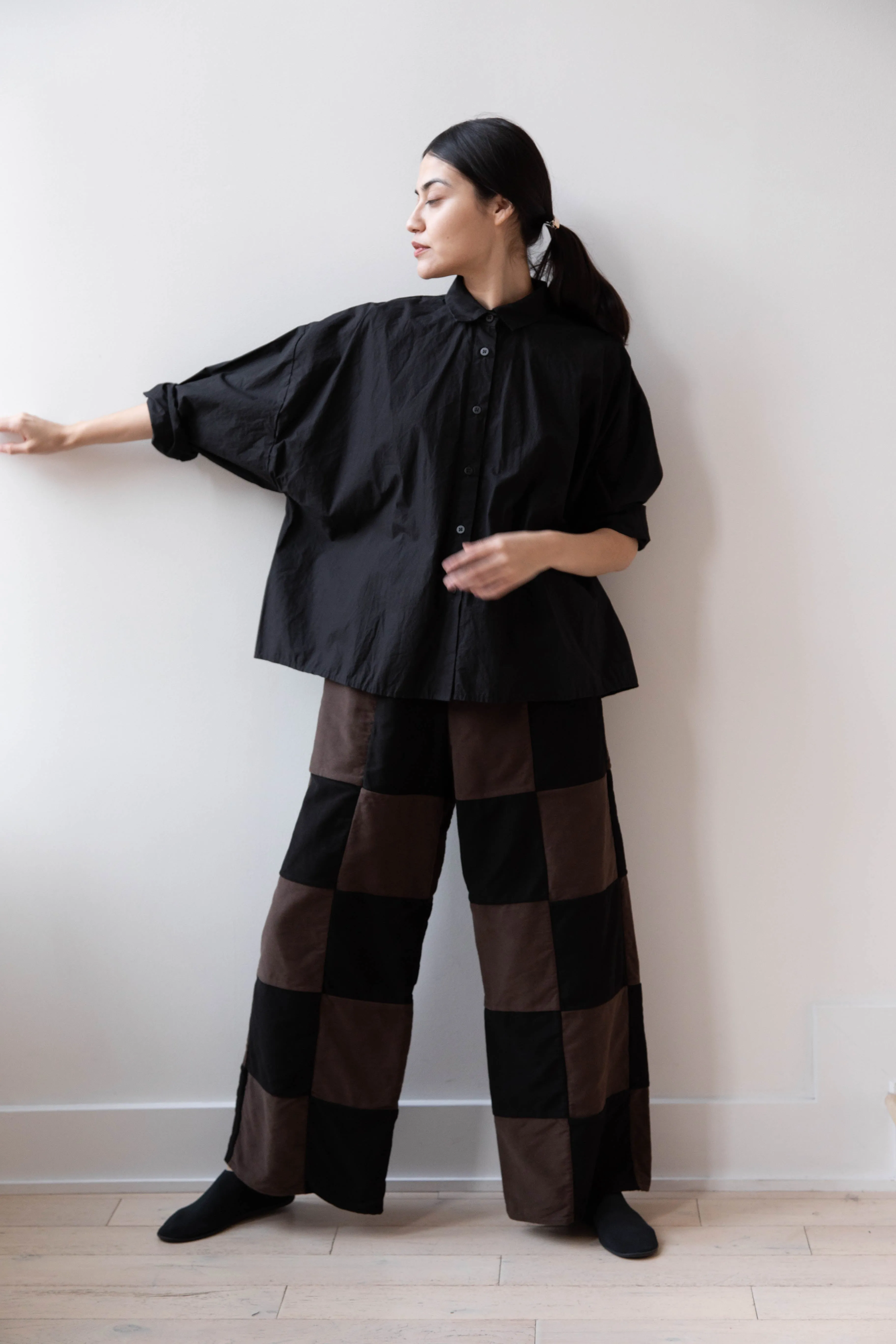 Risa Nakamura | Trouser P in Brown & Black