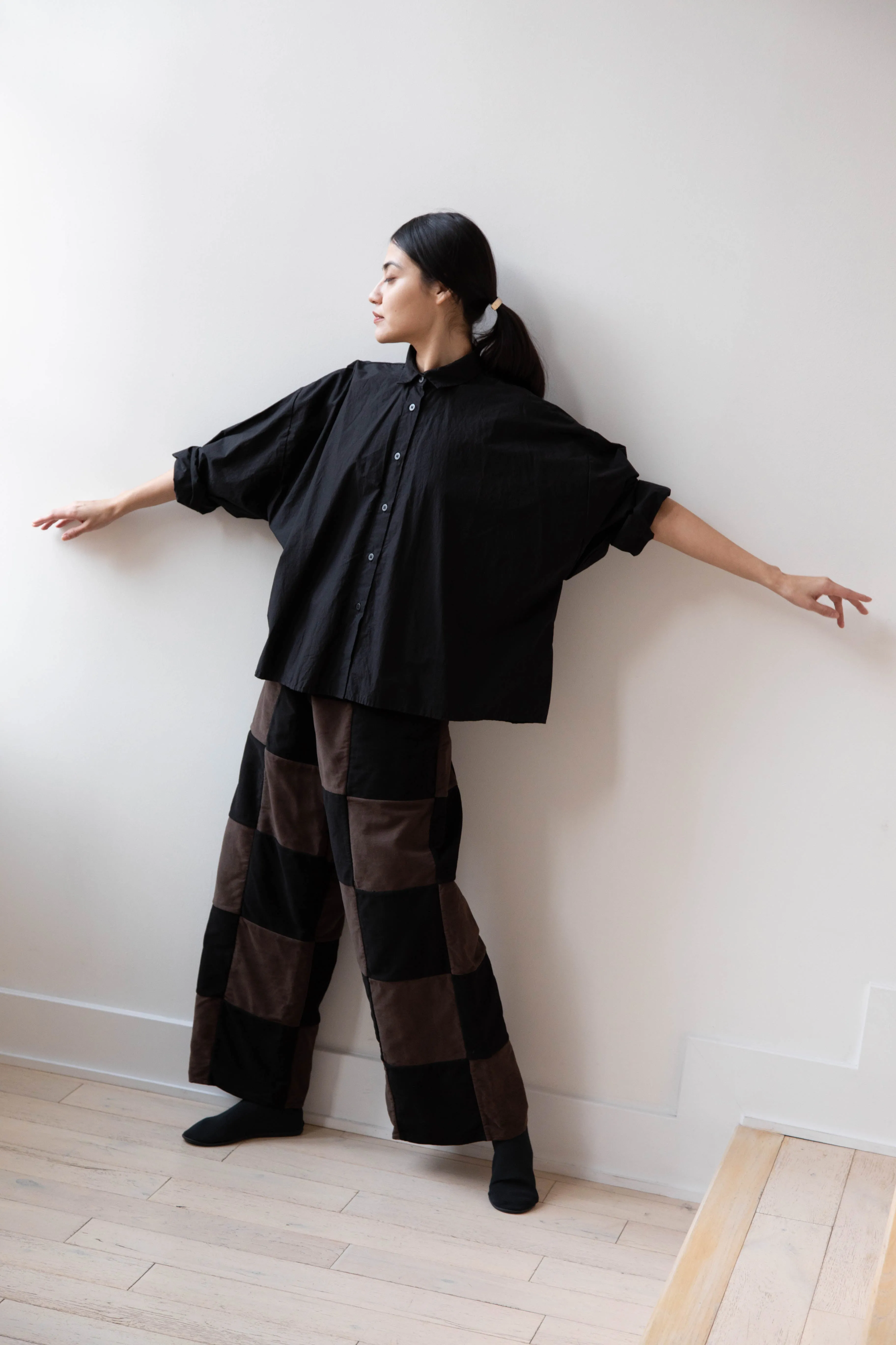 Risa Nakamura | Trouser P in Brown & Black