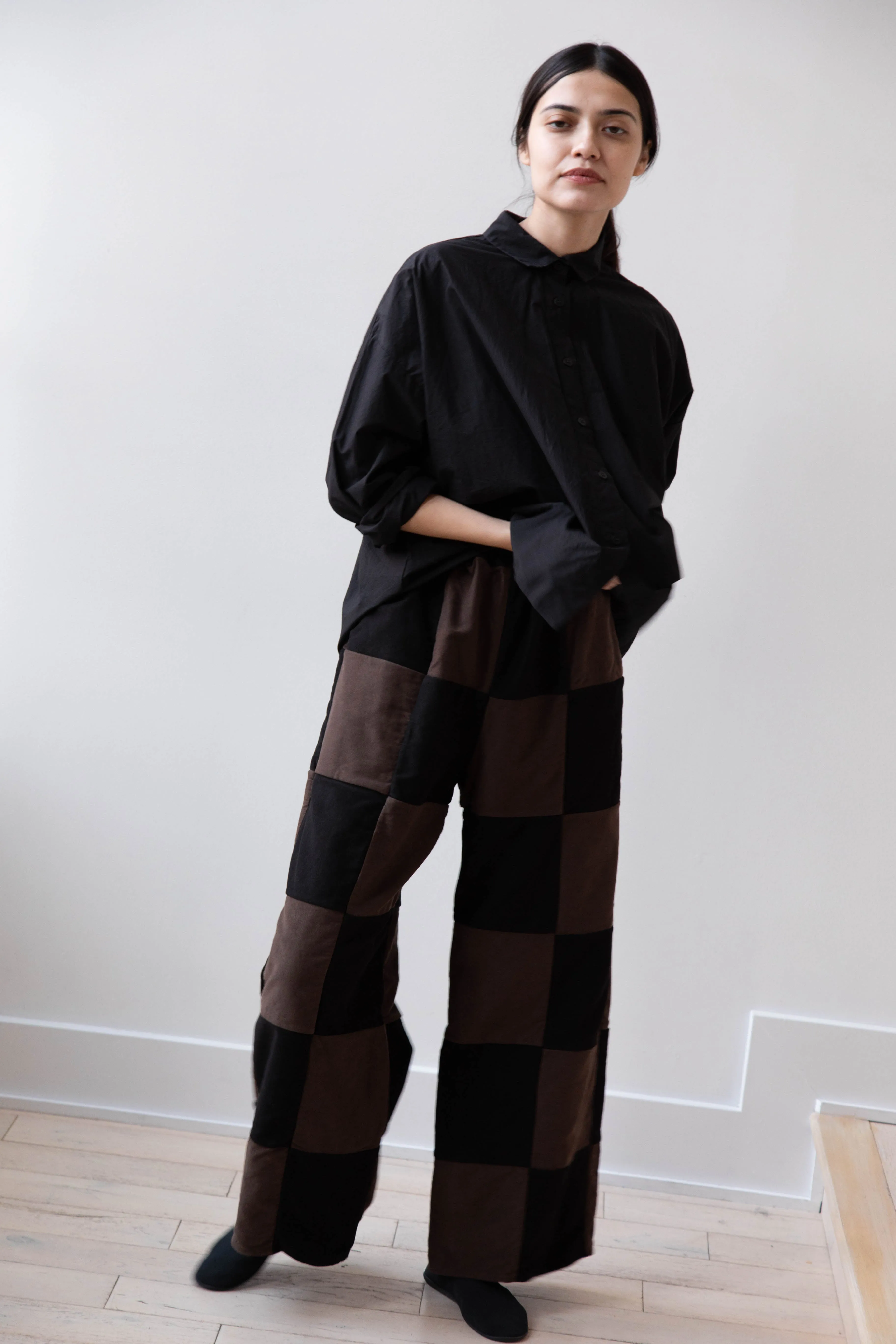 Risa Nakamura | Trouser P in Brown & Black