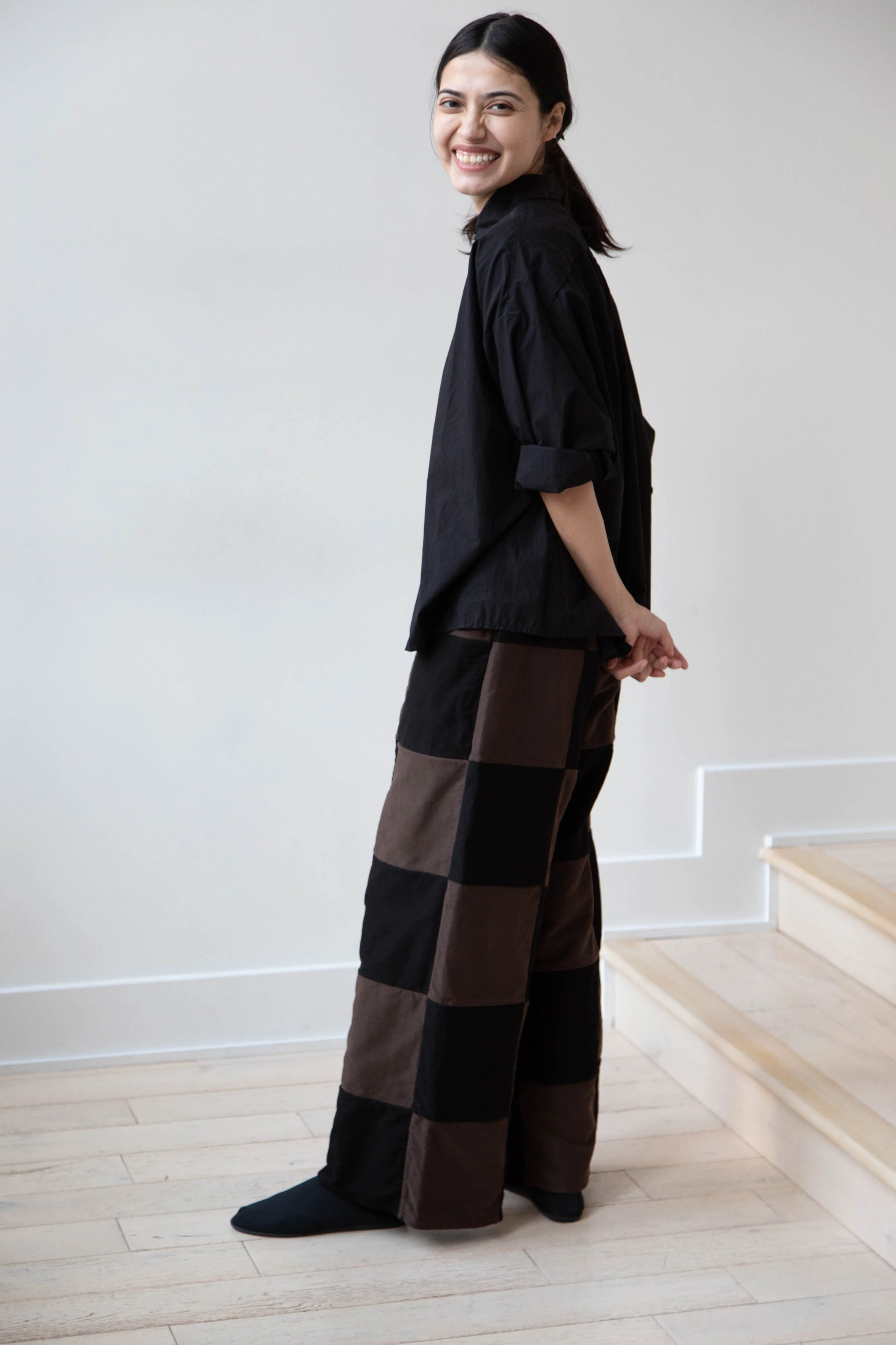 Risa Nakamura | Trouser P in Brown & Black