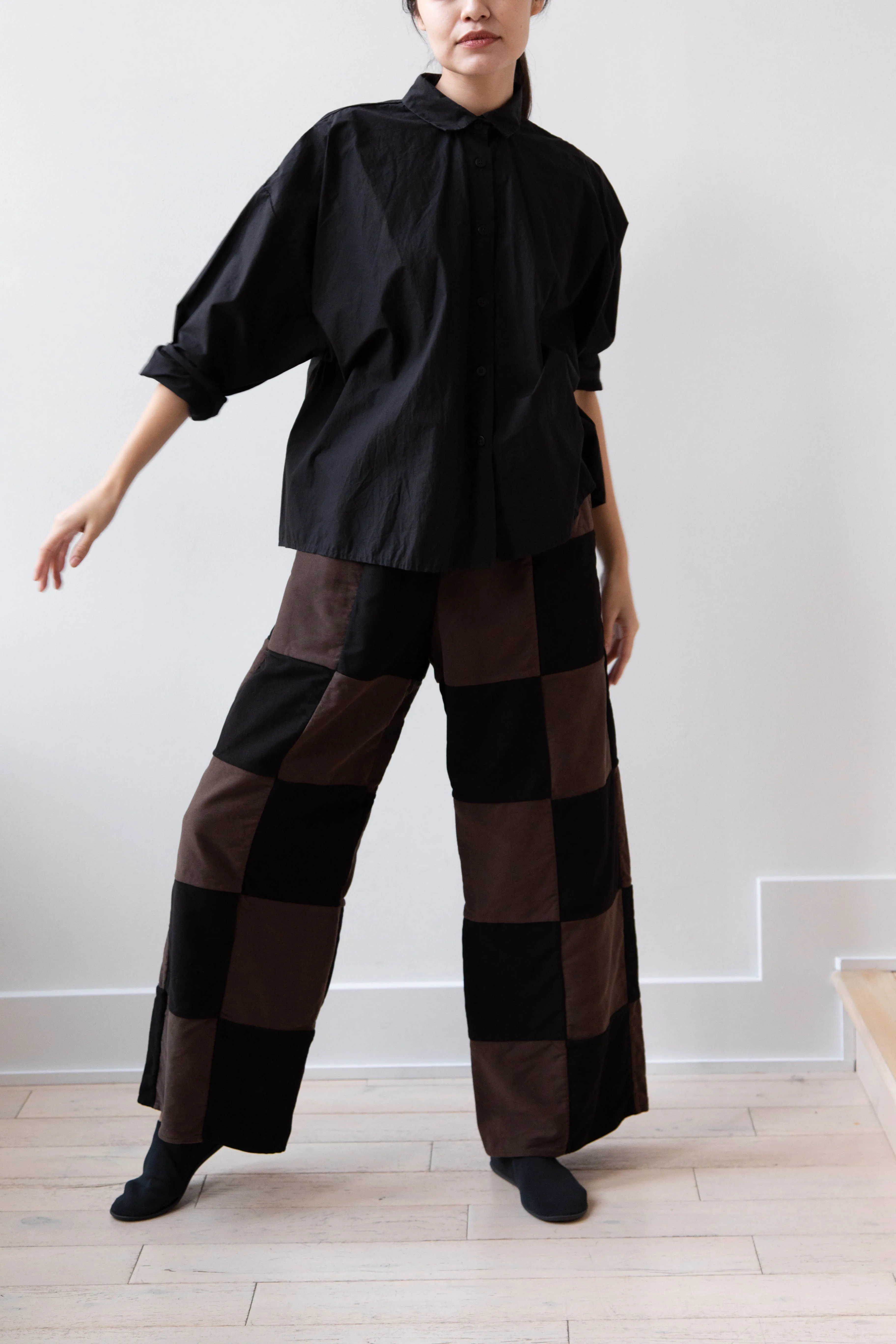 Risa Nakamura | Trouser P in Brown & Black