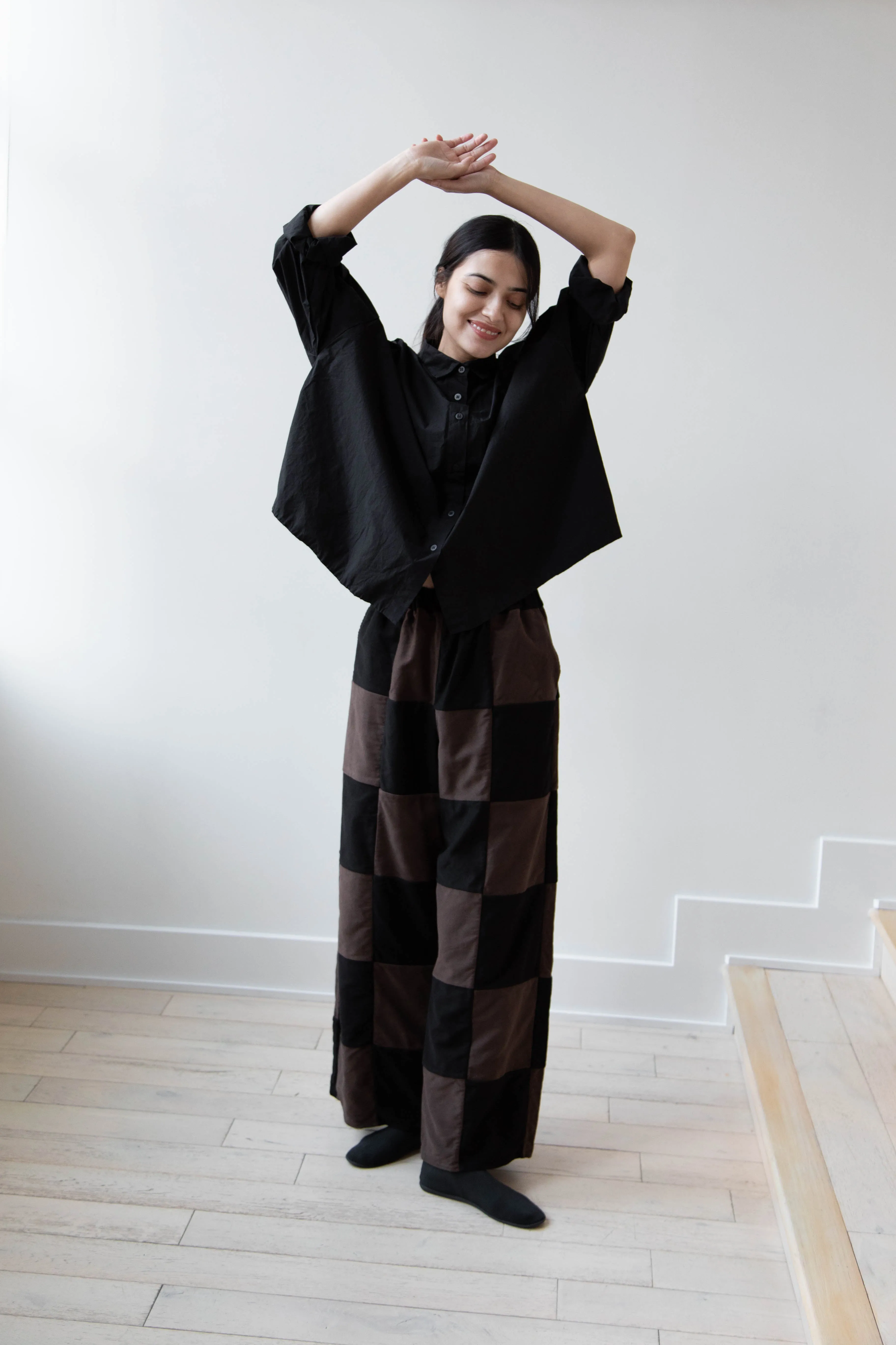 Risa Nakamura | Trouser P in Brown & Black