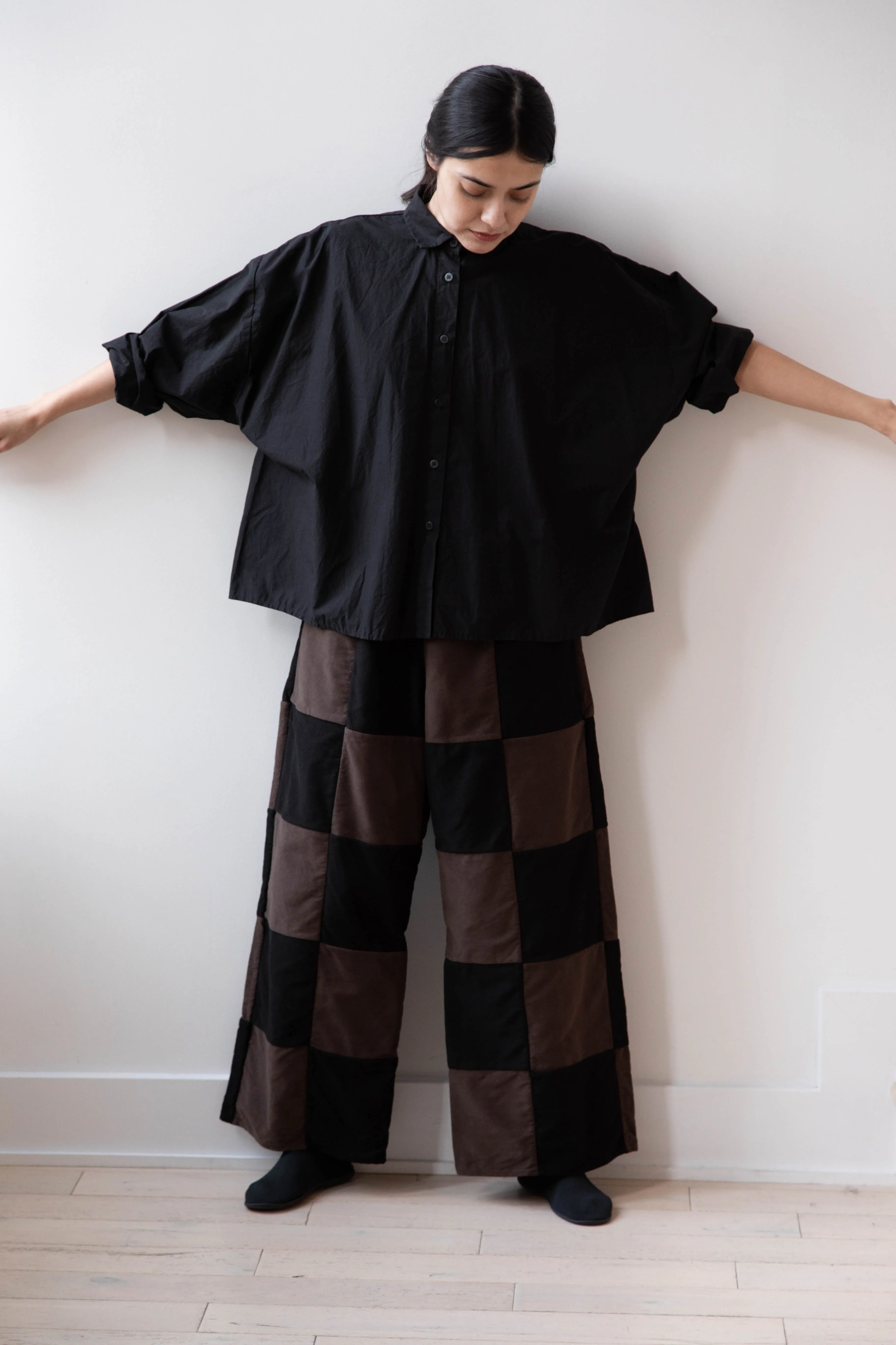 Risa Nakamura | Trouser P in Brown & Black