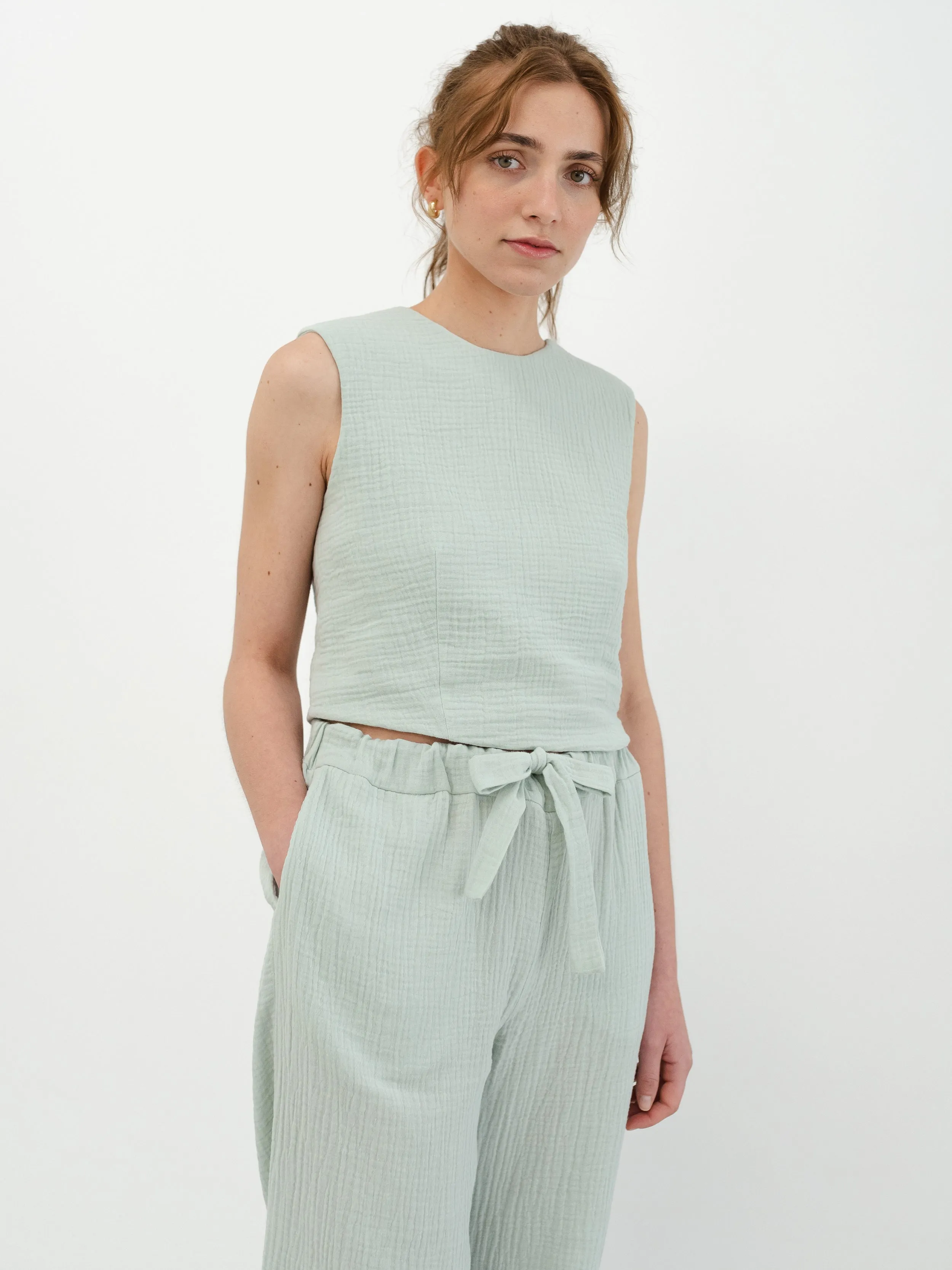 Saskia Pants Jade Mint