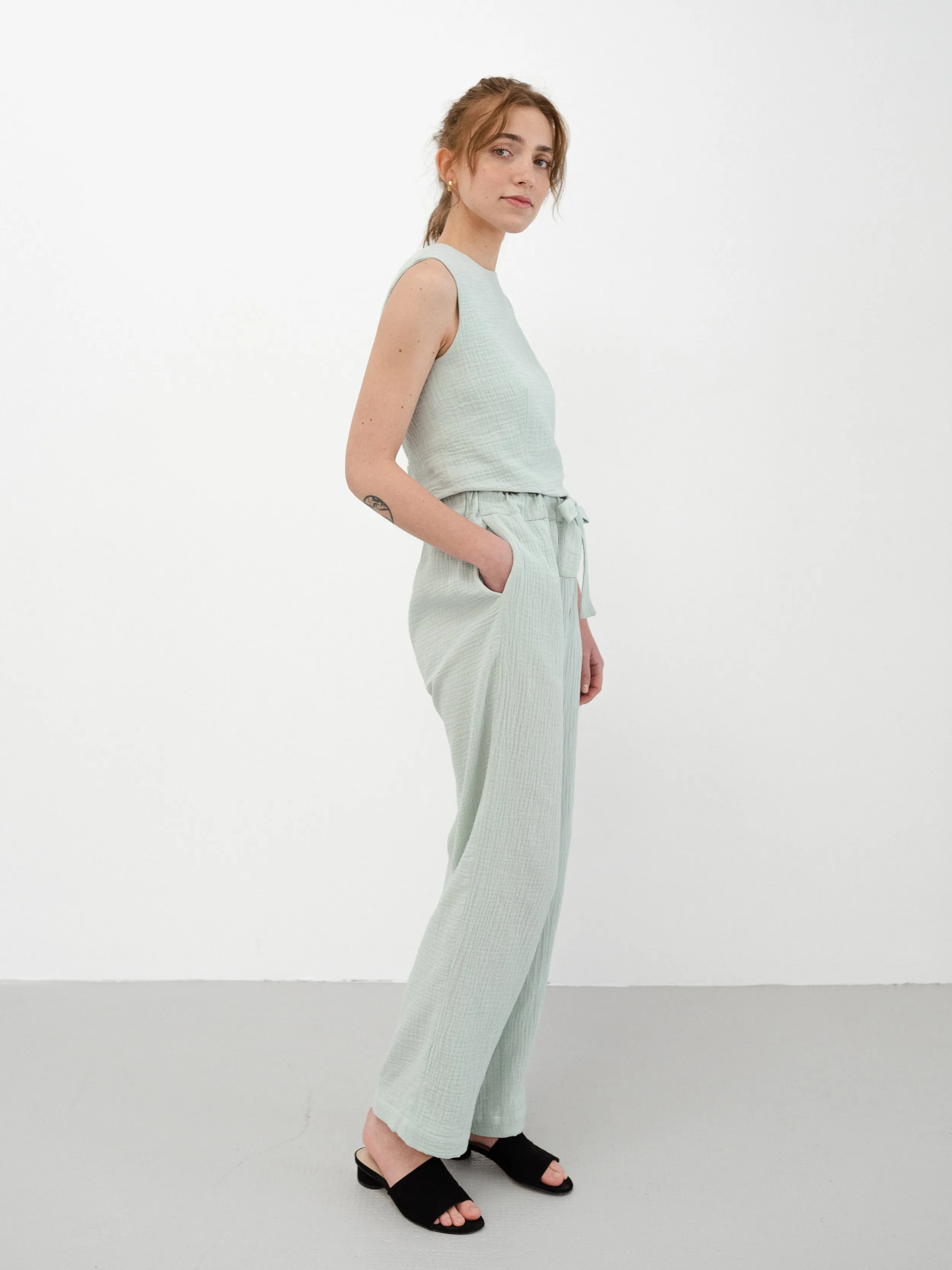 Saskia Pants Jade Mint