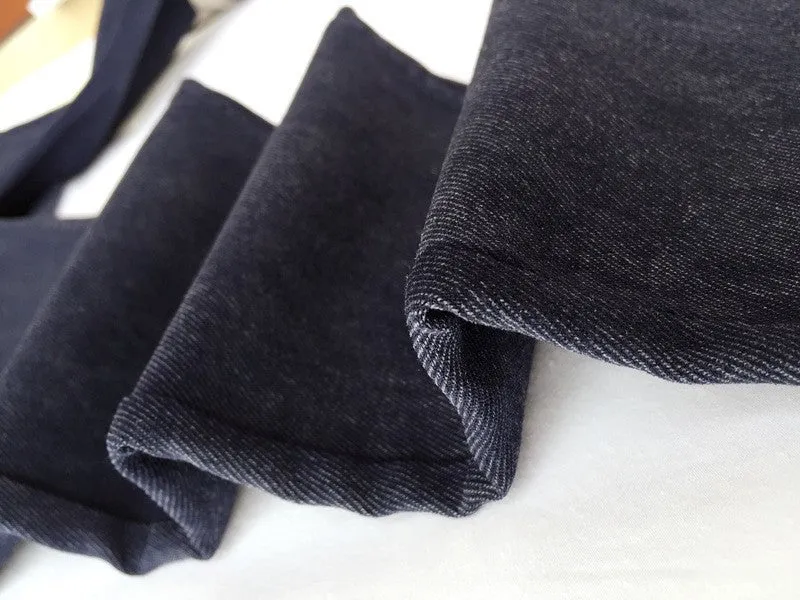 Slanting Pocket Washed Jeans Leggings Pencil Pants