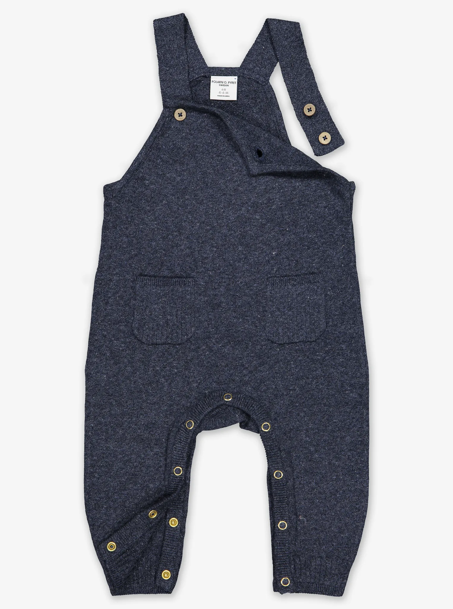 Soft Knit Baby Dungarees