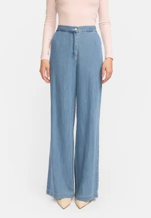 SRChristy Pant - Greyish Light Blue