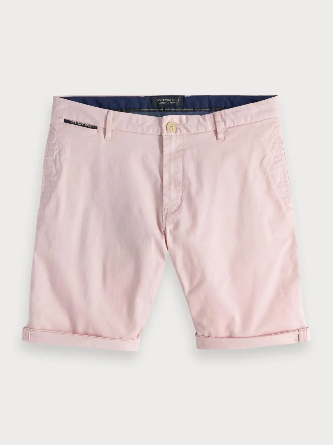 Stretch Chino Shorts (Faded Pink)