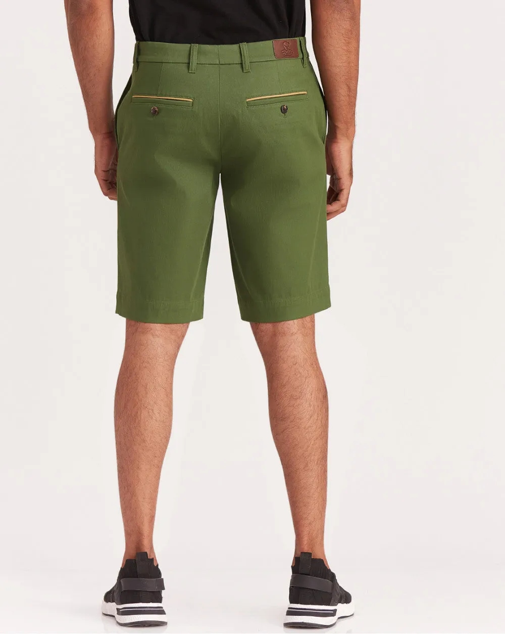 Tapered Fit Chino Shorts - Chive Green