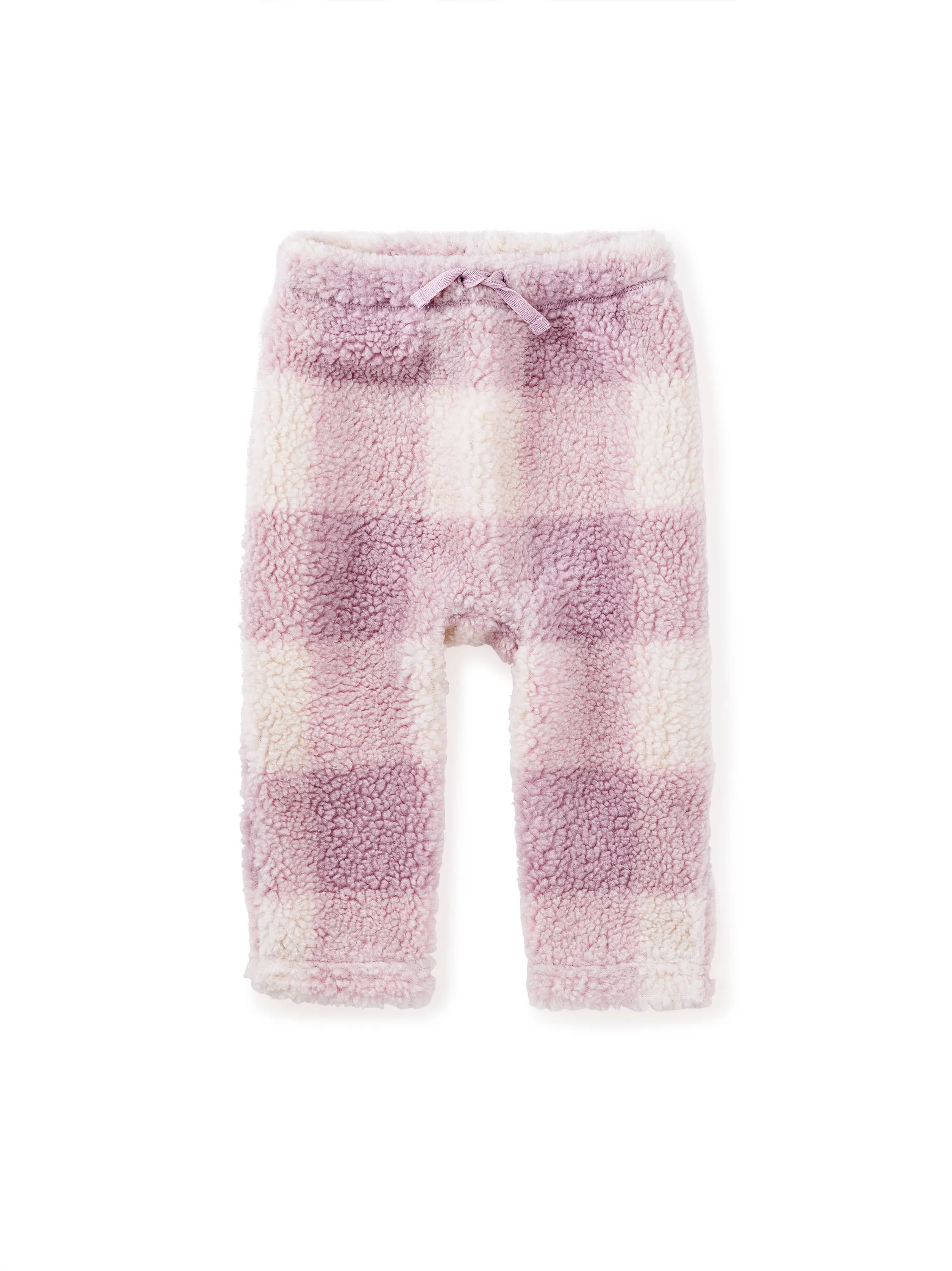 Teddy Fleece Baby Pants: Buffalo Plaid