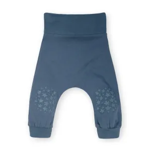 Washed Navy Crawling Harem Pant in 100% Organic Cotton