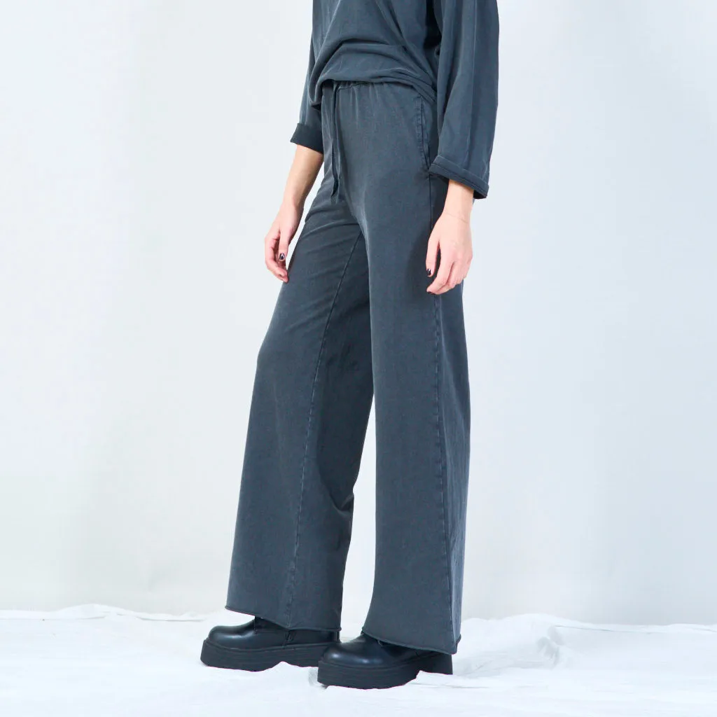 Wide-leg drawstring lounge pants wholesale