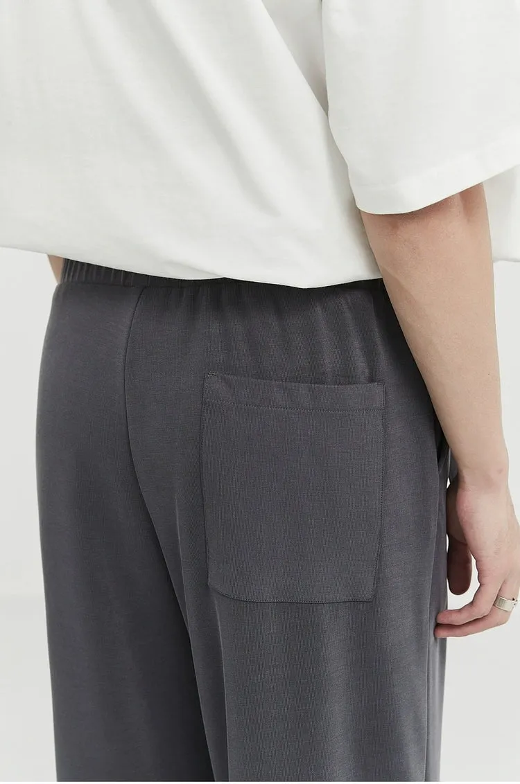 Wide Leg High Waist Single-Pleat Trousers