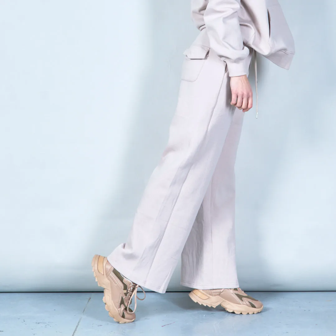 Wide-leg lounge pants with drawstring wholesale