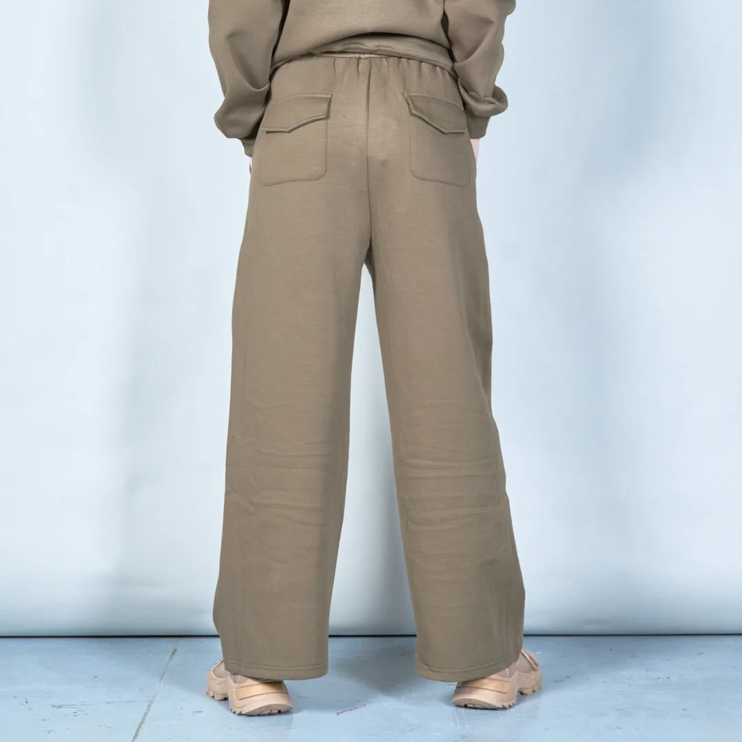 Wide-leg lounge pants with drawstring wholesale