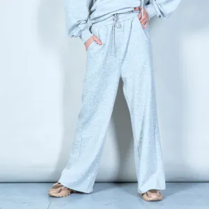 Wide-leg lounge pants with drawstring wholesale