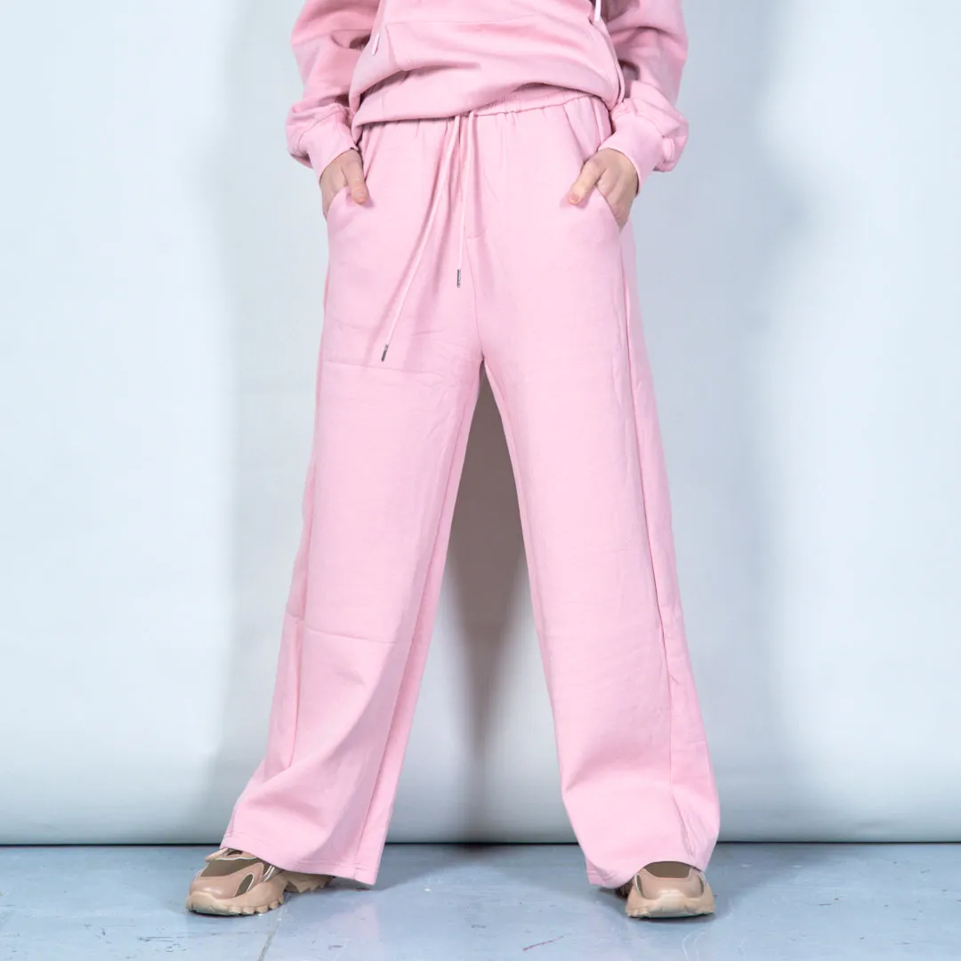 Wide-leg lounge pants with drawstring wholesale