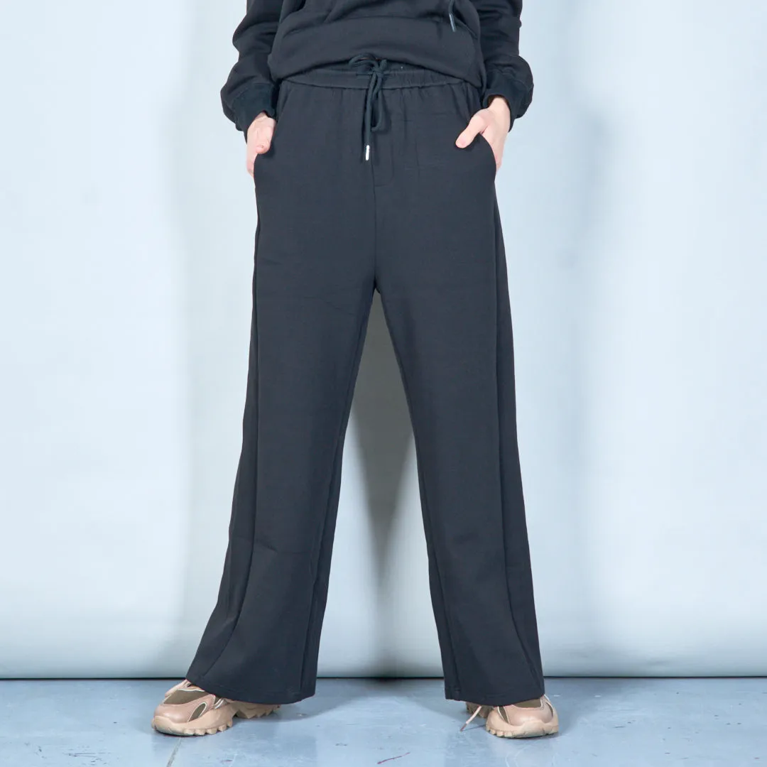 Wide-leg lounge pants with drawstring wholesale
