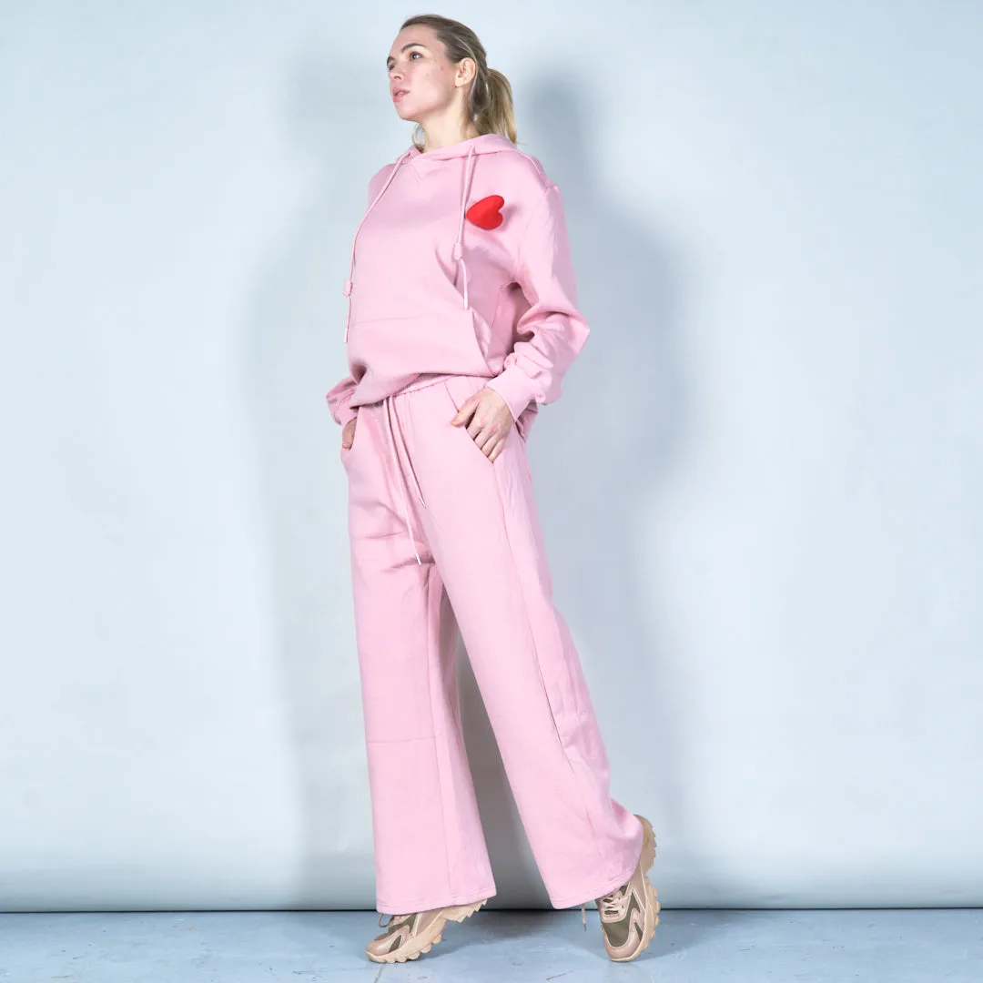 Wide-leg lounge pants with drawstring wholesale