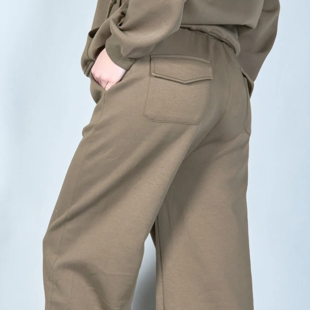 Wide-leg lounge pants with drawstring wholesale