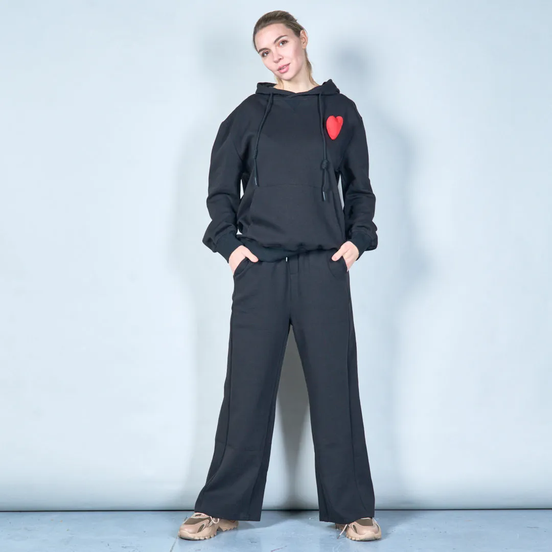Wide-leg lounge pants with drawstring wholesale