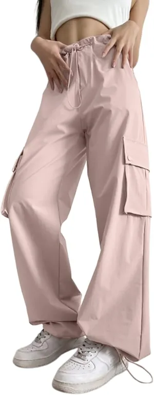 Women's Trendy Casual Yoga Sweat Pants Loose Fit Parachute Palazzo Gaucho Sweatpants Bell Bottom Sporty Pajama