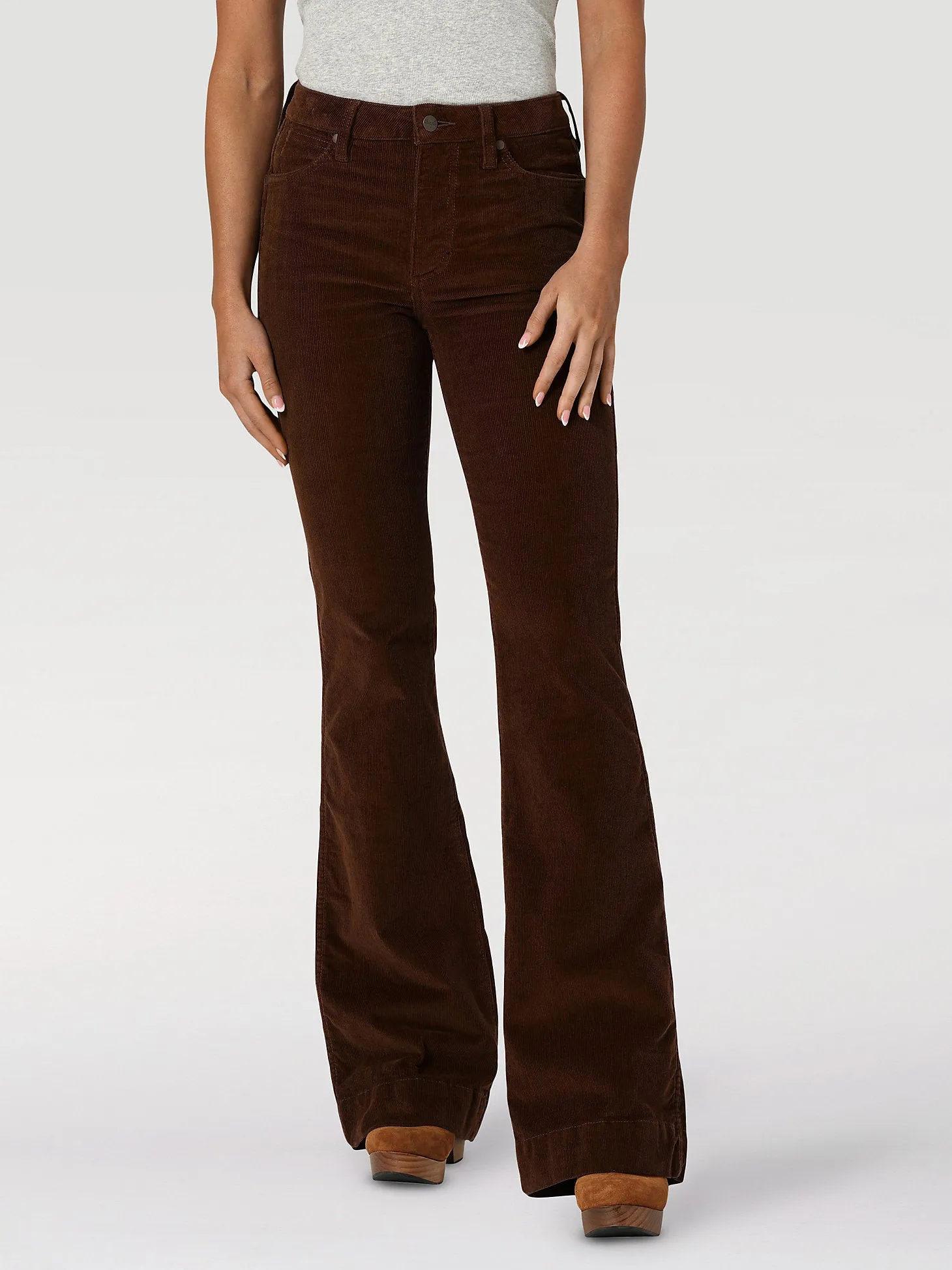 Women's Wrangler Retro High Rise Corduroy Trouser Jean In Brooke