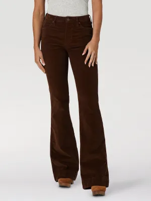 Women's Wrangler Retro High Rise Corduroy Trouser Jean In Brooke