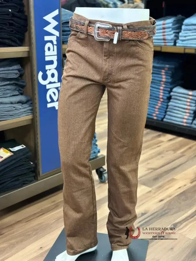 WRANGLER MEN'S JEANS COWBOY CUT SLIM FIT BLACK WHISKEY 100936BWK